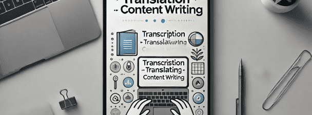 Transcription, Translation, Content Writing Services & Other Text Related Services