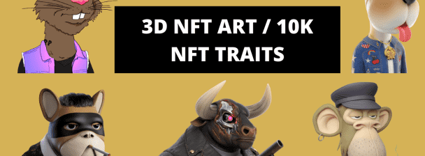 I'll Design Creative 3D NFT Art, NFT Character,3D NFT Avatar