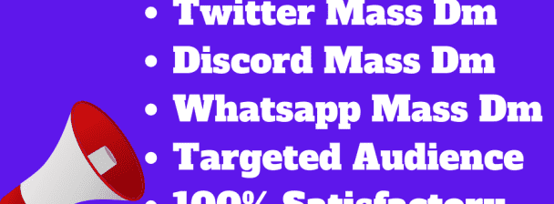 i will do telegram mass dm, twitter mass dm, discord mass dm, instagram mass dm, mass dm