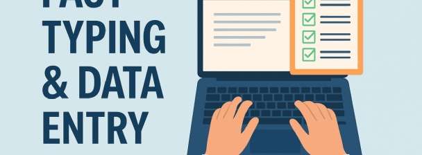 I will do fast and accurate typing and data entry