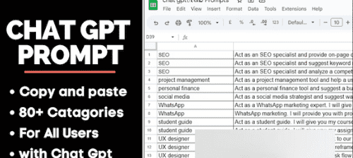 I will give you Over 30,500+ proven and tested ChatGPT prompts. The Ultimate use