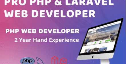 develop php web applications lavarel development