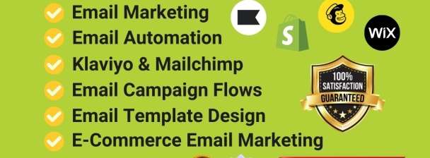 I will setup e-commerce email marketing klaviyo or mailchimp campaign