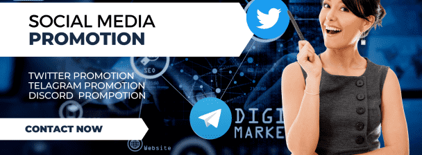 I will do twitter and telegram promotion with management