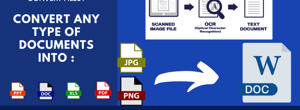 I will convert your scanned images into WORD file.