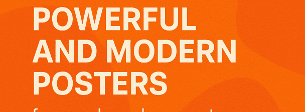 I will create powerful and modern posters for your brand or event