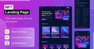 i will design nft landing page crypto landing page