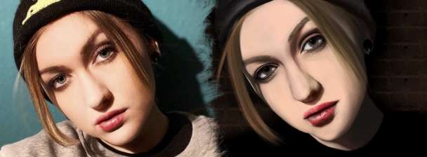 I will draw an digital realistic portrait from a photo