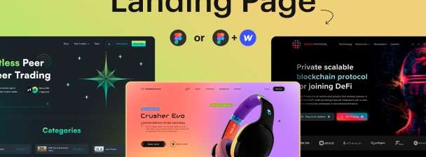 Landing page: design only OR desing+webflow