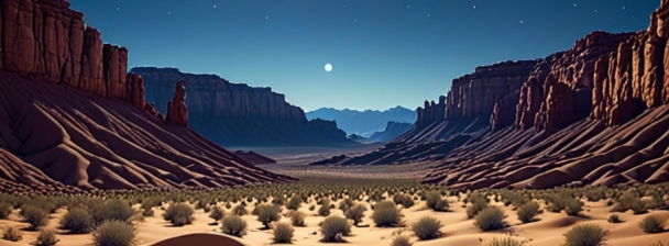 Silence Lunaire sur le Désert