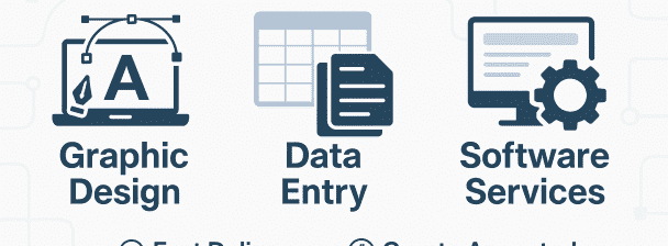 🎨 Design | 📊 Data Entry | 💻 Software Services — Fast, Reliable & Crypto-Friendly