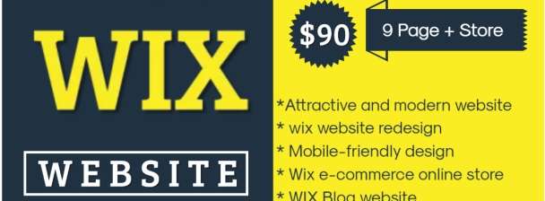 I will build your wix website or design and redesign a wix website online store with unlimited revision