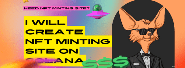 I will Create NFT Minting Site On Solana