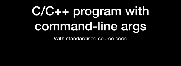 C or C++ command line program