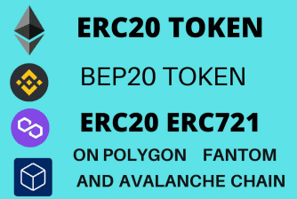 I will create your binance,solana,Elrond level erc20, bep20 token with smart contract