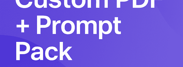 I’ll create a custom ChatGPT prompt pack or hustle PDF (crypto only)