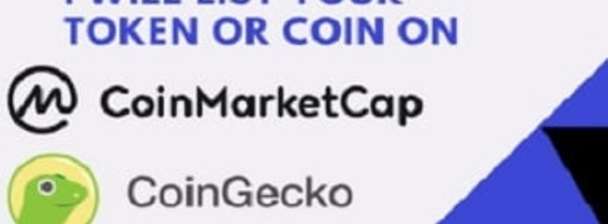 list your token and coin on coinmarketcap or coingecko