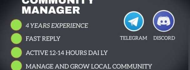 Applying for Telegram & Discord community Moderator job.