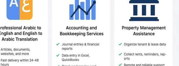 Translation, Accounting, Real estate Management