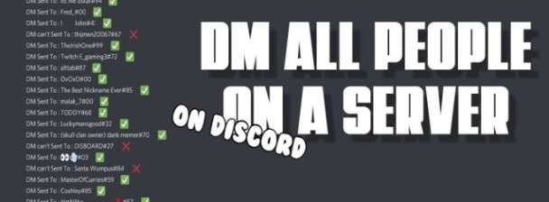 I will do discord mass DM discord mass DM bot 20k Dm bot