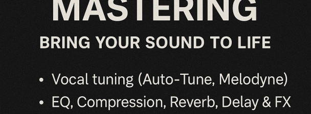 🎚️ Professional Mixing & Mastering – Bring Your Sound to Life