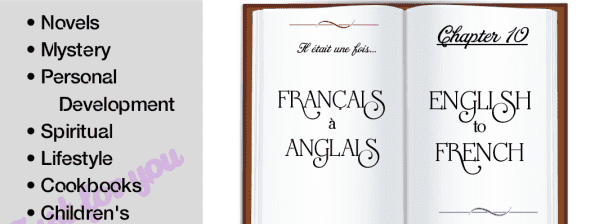 I will translate your book from English to French and from French to English