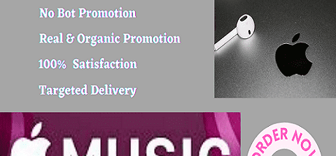 I will do viral organic music promotion, apple music
