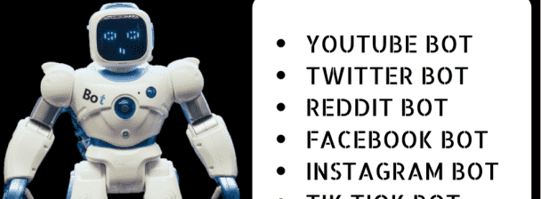 I will create an  youtube automation instagram bot,twitter bot and telegram bot for you