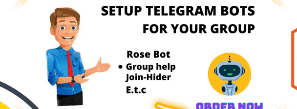 I will create your telegram group and setup professional bots