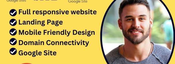 I will design a google sites website and  Landing page