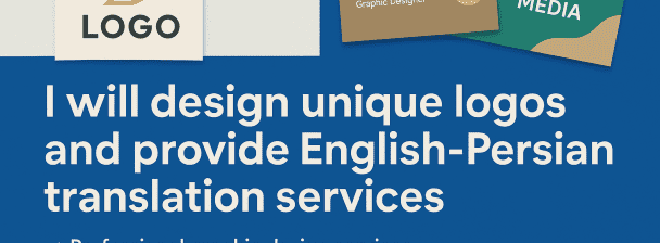 I will design unique logos and provide English-other languages translation services
