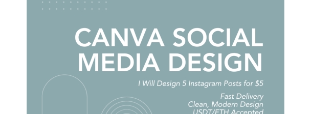 I will design 5 Instagram posts using Canva