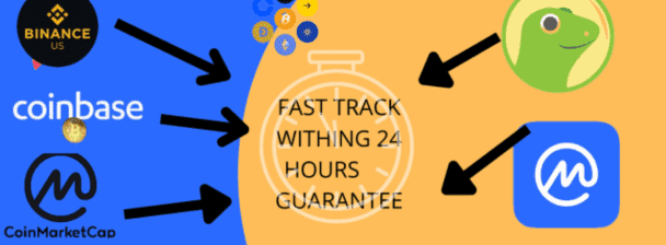 I will fast track cointoken listing on coingecko and more