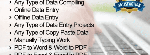 I will do any data entry works, pdf to word etc
