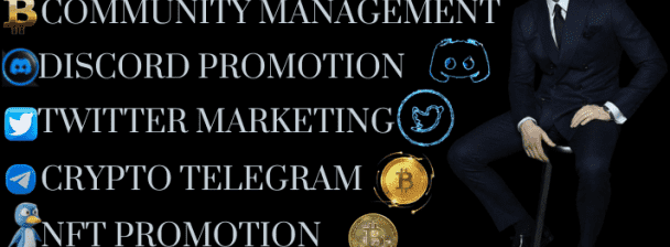 I will telegram nft promotion, discord community manager, twitter marketing