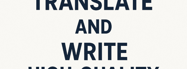 Writing and Translation