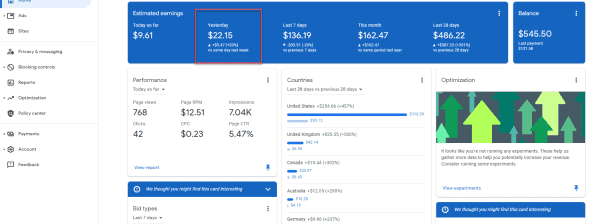 I will improve your earnings,revenue and website traffic through google adsense