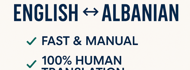 Title: 🔁 English ⇄ Albanian Translation (Fast + Manual)