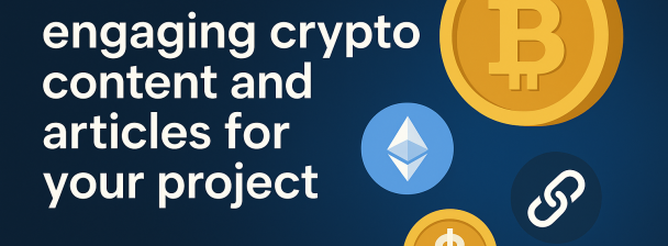 I will create engaging crypto content and articles for your project