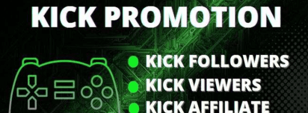 I will do effective kick channel promotion to gain followers and live viewers
