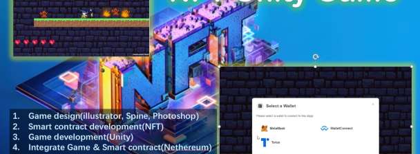 I'll provide NFT Unity Game(Web version) and Smart contract.
