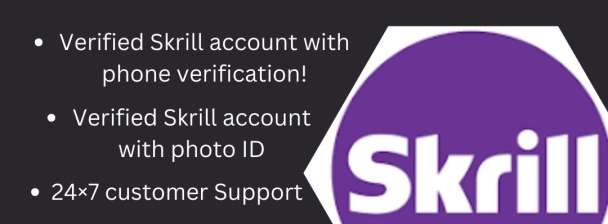 Buy verified Skrill accounts-100% Relaible & Secure Services