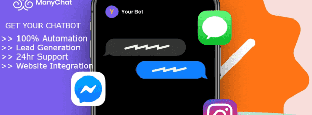 I will create chatbot for facebook messenger, website, amazon using manychat