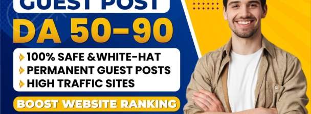 I will publish high quality guest post with do follow backlinks