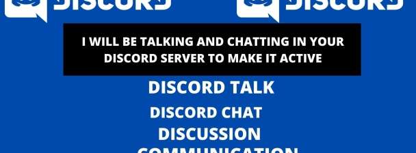I WILL ACTIVELY CHAT IN YOUR NFT DISCORD SERVER