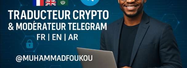 Freelance Translator & Telegram Moderator | Arabic – French – English | Crypto Payments