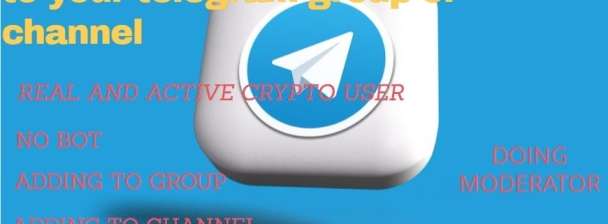 add real and active user to your telegram group or channel