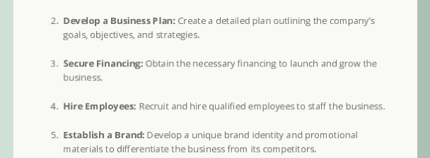 Business Plan for guaranteed success