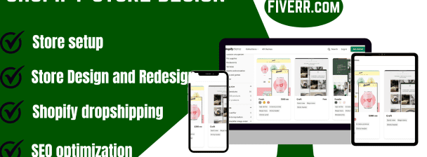 I will design or redesign shopify dropshipping store