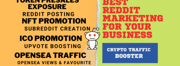 do Reddit promotion for Crypto, Token, NFT  marketing sales